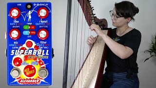 Video thumbnail for Alexander Pedals Superball Kinetic Modulator Pedal Demo on Harp by Emily Hopkins