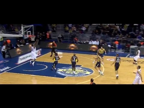 Tony Taylor for Chris Wright Half-Court Alley Oop | Fenerbahce Ulker - Turow Zgorzelec 27.11.2014 HD