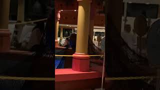 Some people geh attack down before into cruise ship brilliance of the seas near pizza bar pool deck