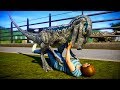 Jurassic World Evolution - Indoraptor vs Blue Breakout & Fight (Blue Fight Scene)