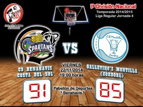 1ª NACIONAL MASC. DA 2014/15 J-04 CB Benahavis Costa del Sol vs Galletino's Montilla 22112014