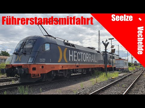 4K | Führerstandsmitfahrt: Als Lokzug von Seelze nach Angermünde Teil 1 | Seelze - Vechelde