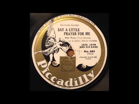 Say a little Prayer for me, Jack Leon and his band, 1930