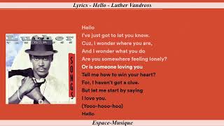 Lyrics   Hello   Luther Vandross