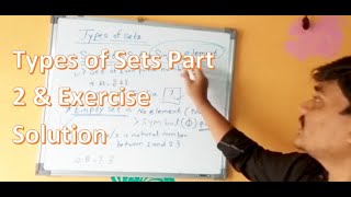 Download the video "Types of Sets Part -2 & Exercise Solving / #Maths #sets #Exercise"
