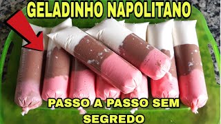 GELADINHO NAPOLITANO | PASSO A PASSO SEM SEGREDOS