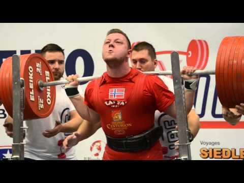 WC Powerlifting 2015 - Stian Walgerno - 390kg squat