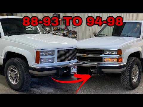 HOW TO GRILLE SWAP ANY 88-93 GMT400 TO 94-98 (CORRECTLY)