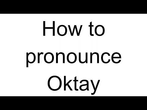 How to Pronounce Oktay (Turkish)
