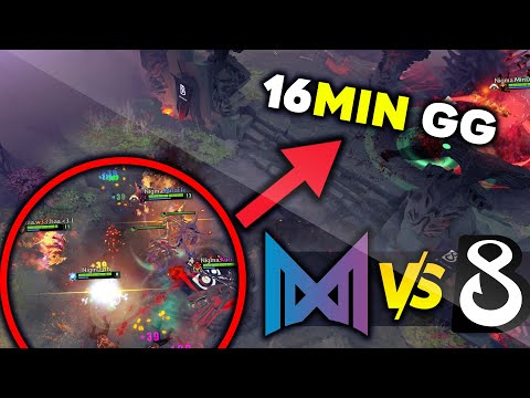 WTF JUST HAPPENED?! 16min GG STOMP 21-1 NIGMA vs B8 - ESL Los Angeles 2020 DOTA 2