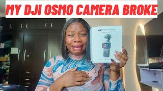 MY DJI OSMO POCKET 3 CAMERA BROKE| DONT BUY THE DJI CAMERA UNTIL YOU WATCH THIS VIDEO