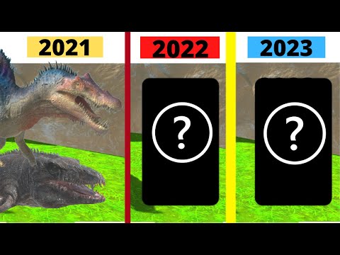 EVOLUTION OF SPINOSAURUS + MOSASAURUS IN ARBS -  2021   2022   2023  -  ARBS