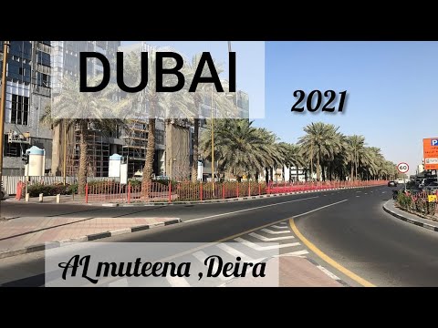 AL MUTEENA DISTRICT | DUBAI Street walking City Tour 2021| A cycling and jogging track runs