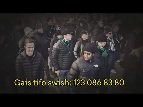 Marchen till Bravida Arena där vi krossade Blowit med 2-1 #gais #march #bravida #Arena #ultras