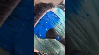 Blue and black hair color tutorial 🔥🔥🔥