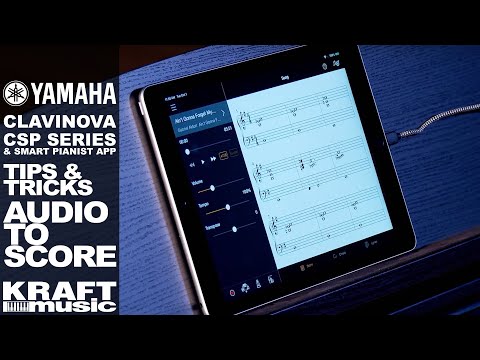 Yamaha Clavinova CSP Series - Tips and Tricks - Audio to Score