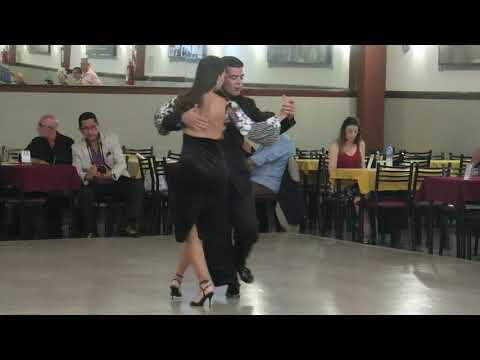  Magdalena Valdez  and  Cristian Sosa  are  dancing  to  the  tango  "  Infamia  "  by  Juan D'Arienzo