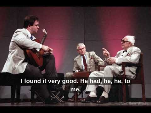 Scott Tennant on playing for Andres Segovia Masterclass