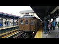 NYC Subway BMT Standards Departing Brighton Beach In The Rain