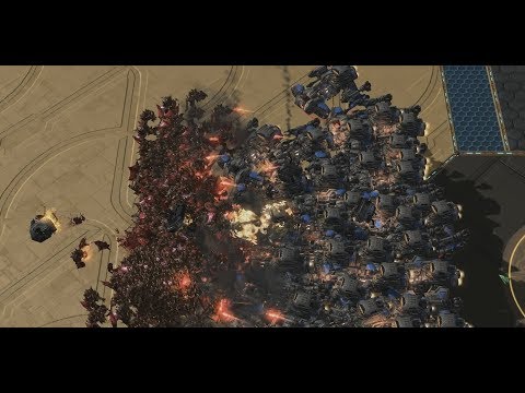 Starcraft 2 - 200 Mutalisks vs 50 Battlecruisers