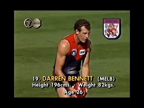 Darren Bennett - Melbourne - 3 goals v North Melbourne - 1991 Round 5 - MCG - AFL