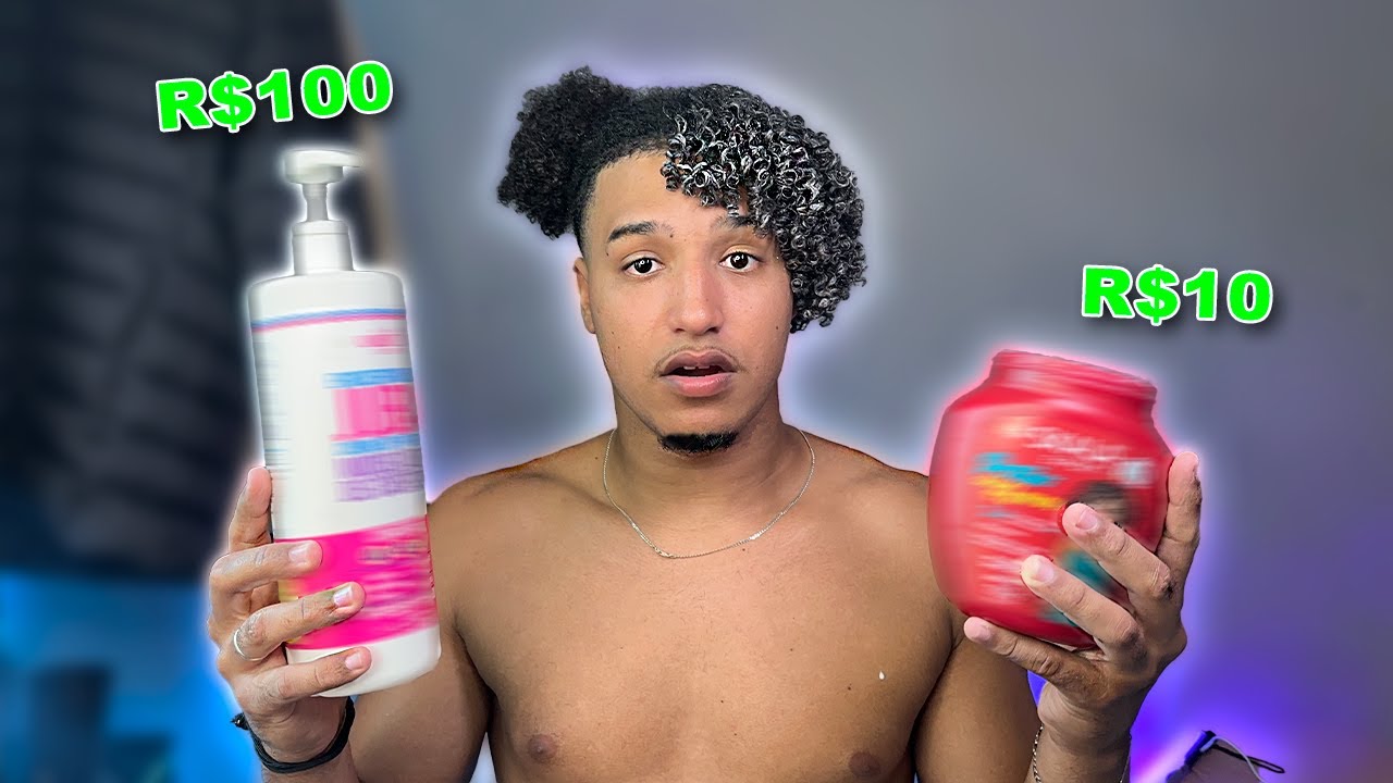 CREME DE 10 REAIS VS CREME DE 100 REAIS (finalizando o cabelo crespo/cacheado)
