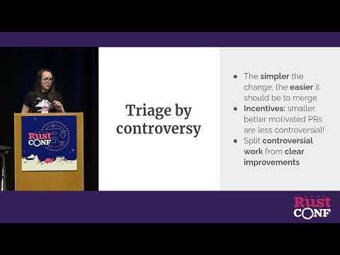 RustConf 2022 - Your Open Source Repo Needs A Project Manager by Alice Cecile