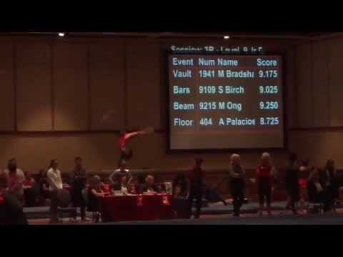 Hannah Nipp Level 9 Gymnastics Beam - 2014 Region 1 Championships