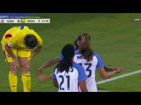 WNT vs. Romania: Alex Morgan First Goal - Nov. 10, 2016