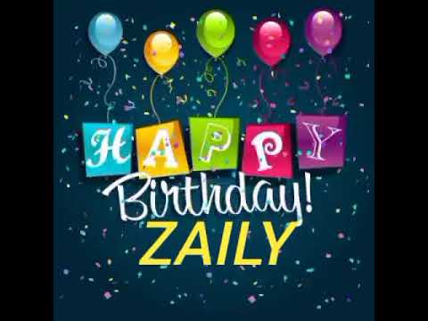 Zaily Name Happy Birthday to you Video Song Shorts Happy Birthday Song With Names