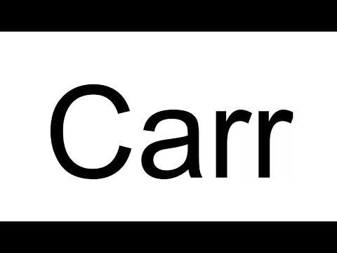 How to Pronounce Carr (English)