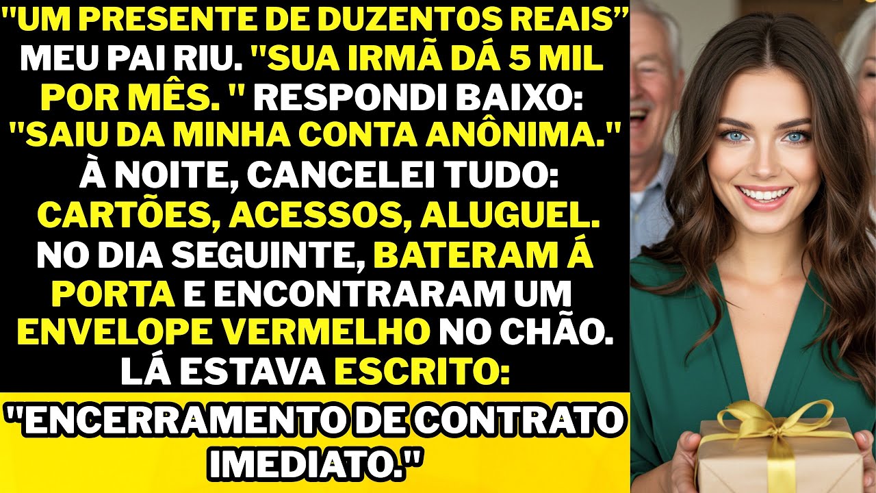 "Meu pai debochou do meu presente — até descobrir quem realmente sustentava a casa."