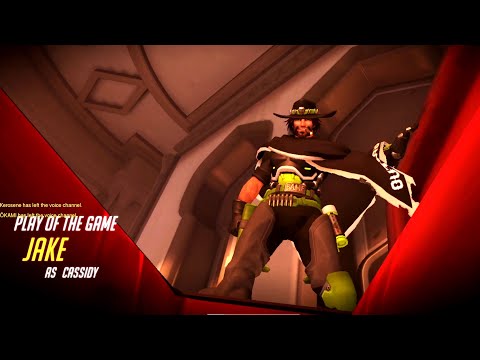 Jake DPS Main McCree (Cassidy) gameplay - POTG! [ Overwatch Season 31 Top 500 ]