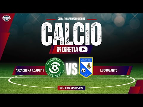 Calcio Coppa Italia Promozione 1T Andata - Arzachena Academy Costa Smeralda - Luogosanto (1-1)