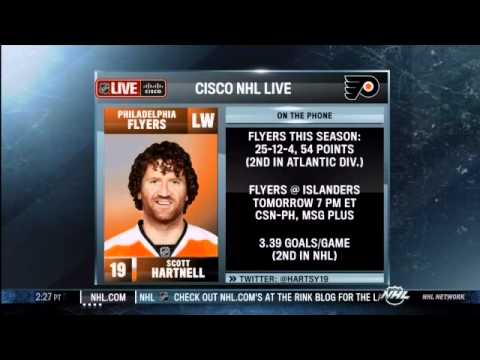 Scott Hartnell on NHL Live 1-11-12