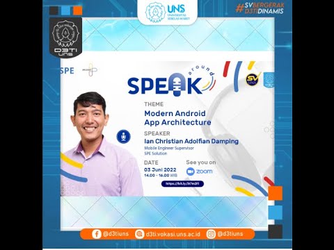 Kuliah Industri dan Peluang Beasiswa PT. SPE "“Modern Android App Architecture”."
