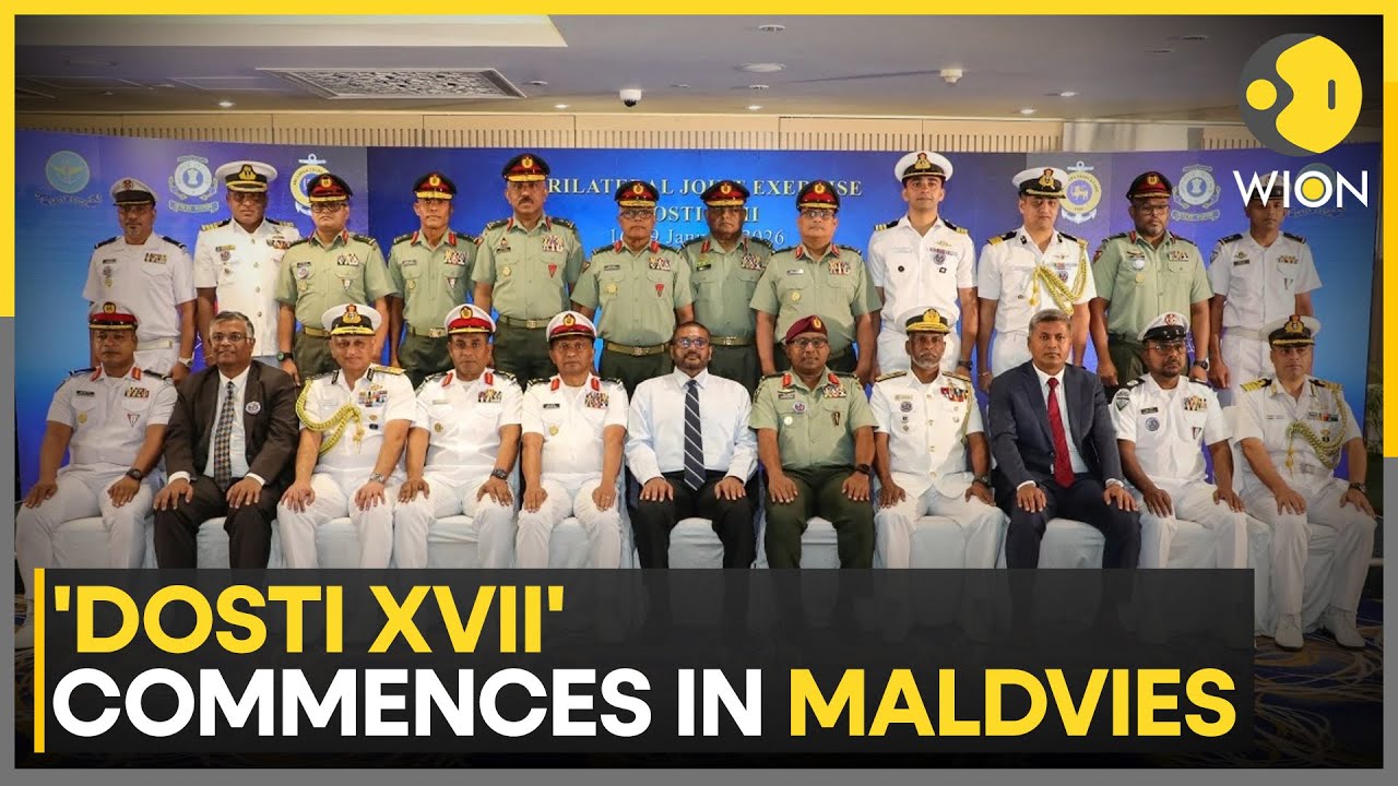 Trilateral Maritime Exercise DOSTI-17 Officially Commences In Maldives | WION