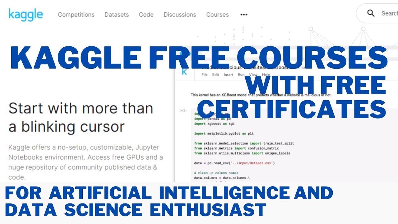 Kaggle Free Courses | Kaggle Data Science | Kaggle Machine Learning | Kaggle Competition #ai #kaggle
