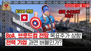 BoA, 브로드컴 전망 목표주가 상향ㅣ전력 기업 과연 버블인가?