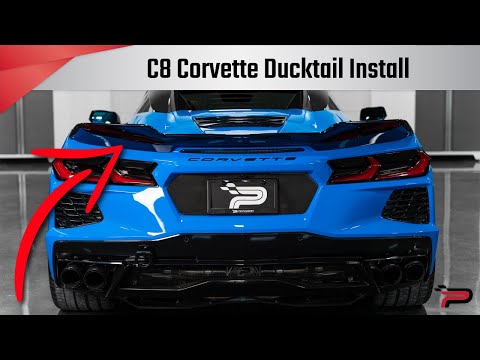 C8 Corvette Ducktail Rear Spoiler Install - Paragon Performance