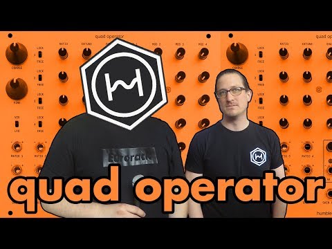 Knob + CV led FM with no menus!!! Quad Operator from Humble Audio // Superbooth 2019