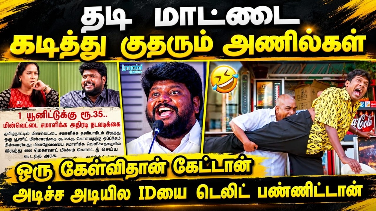 தடி மா*ட்டை கடித்து குதரும் அணில்கள் #kptroll #ctrnirmalkumarspeech #tneb #tvk