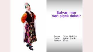 Şalvarı mor sarı çiçek dalıdır