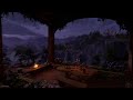 Calm Fantasy Medieval Night Ambience Crackling Fire Crickets Owl Sounds Calming Nature Sounds