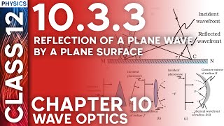 10.3.3 Reflection of a Plane Wave by a Plane Surface. Class 12 Physics Chapter 10. Wave Optics.