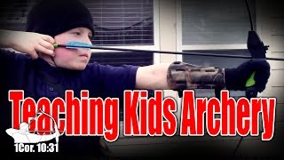 Teaching kids Archery in 4 QUICK and EASY steps. #archerytips #Tradlife