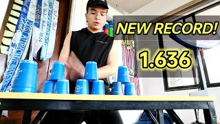 New Sport Stacking PB! G5 3-3-3 in 1.636 Seconds! (2025)