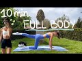 10MIN Everyday Full Body Hourglass Pilates Workout No Equipment Beginner Friendly