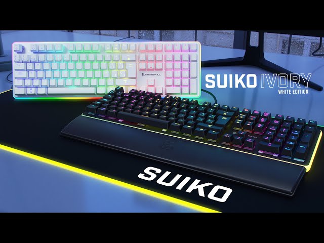 Newskill Suiko Ivory Teclado Mecánico Gaming Full RGB Switch Kailh Red video