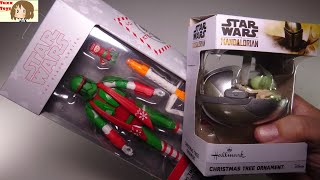 Star Wars Black Series Imperial Stormtrooper Holiday Edition +  christmas tree ornament baby yoda